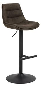 Sgabello da bar in verde scuro con altezza regolabile (altezza della seduta 86 cm) Adisa – Actona