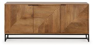 Cassettiera di colore naturale in mango massiccio 170x79x40 cm Nereida – MOME
