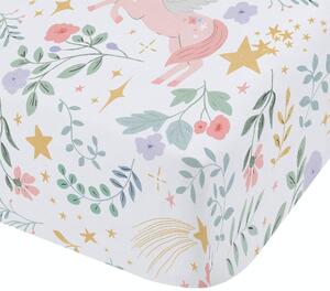 Lenzuolo con angoli per bambini per letto singolo 90x190 cm Fairytale Unicorn – Catherine Lansfield