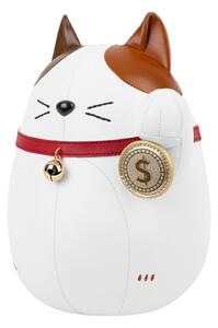 BOOKEND 1KG LUCKY CAT FU PROSPERY ZUBV0348-0110 WHITE AND TAN ZUNY