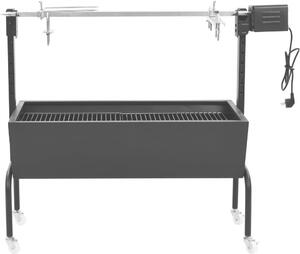 VidaXL Girarrosto elettrico per barbecue in acciaio inox