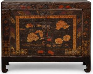 Fine Asianliving Antico armadio cinese dipinto a mano L86xP38xH75cm Armadio cinese Armadio nuziale cinese Mobili orientali Mobili asiatici