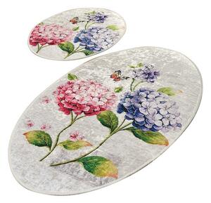 Set di tappetini per il bagno 2 pz 60x100 cm Ortanca – Foutastic