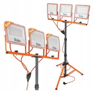 Proiettore LED con stativo 3xLED/50W/230V 4500K IP65 arancione