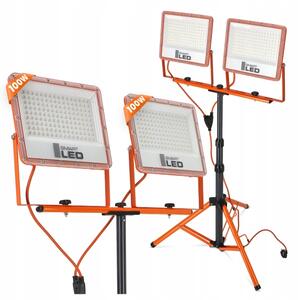 Faro LED con stativo 2xLED/100W/230V 4500K IP65 arancione