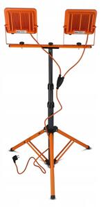 Proiettore LED con treppiede 2xLED/50W/230V 4500K IP65 arancione