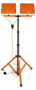 Proiettore LED con stativo 2xLED/100W/230V 4500K IP65 arancione