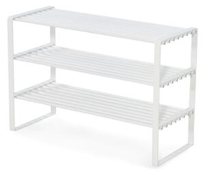 Scarpiera bianca in metallo 70x49x29 cm Rex – Spinder Design