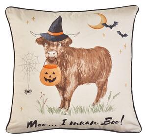 Cuscino decorativo a tema Halloween 45x45 cm Halloween Highland Cow – Catherine Lansfield