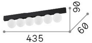 IDEAL LUX Plafoniera a LED Binomio, Ottone / Oro, Soggiorno / Sala da pranzo, Metallo, Moderno, Plafoniera LED