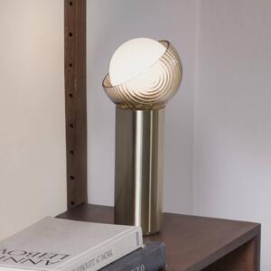 IDEAL LUX Lampada da tavolo Bloom, Ottone / Oro, Soggiorno / Sala da pranzo, Metallo, Moderno, Lampada da tavolo