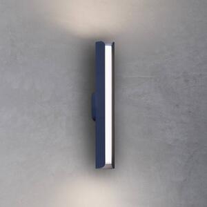 IDEAL LUX Applique da parete Dorica, Blu, Soggiorno / Sala da pranzo, Alluminio, Moderno, Applique
