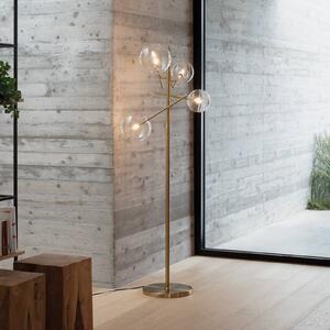 IDEAL LUX Lampada da terra Equinoxe, Ottone / Oro, Soggiorno / Sala da pranzo, Metallo, Lampada da terra