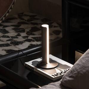 IDEAL LUX Lampada da tavolo Dorica, dimmerabile, Alluminio / Grigio / Zincato, Soggiorno / Sala da pranzo, Alluminio, Moderno, Lampada da tavolo