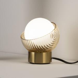 IDEAL LUX Lampada da tavolo Bloom, Ottone / Oro, Soggiorno / Sala da pranzo, Metallo, Moderno, Lampada da tavolo