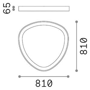 IDEAL LUX Plafoniera soffitto Gemini, Ottone / Oro, Soggiorno / Sala da pranzo, Metallo, Moderno, Plafoniera