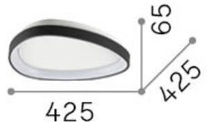IDEAL LUX Plafoniera soffitto Gemini, Bianco / Opale, Soggiorno / Sala da pranzo, Metallo, Moderno, Plafoniera
