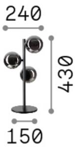 IDEAL LUX Lampada da tavolo Perlage, Ottone / Oro, Soggiorno / Sala da pranzo, Metallo, Lampada da tavolo