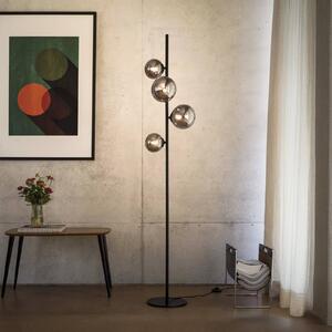 IDEAL LUX Lampada da terra Perlage, Nero, Soggiorno / Sala da pranzo, Metallo, Lampada da terra