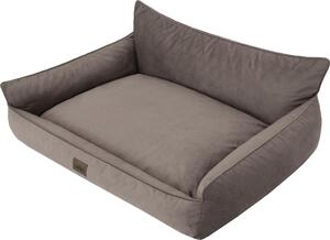 Letto ortopedico per cani JOKER letto per cani divano letto cestino materasso letto per animali XXXL 132x106 cm marrone velours