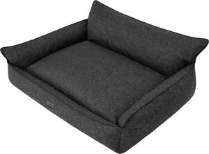 Letto ortopedico per cani JOKER letto per cani divano letto cestino materasso letto per animali XXL 106x80 cm nero sembra lino