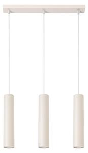 Lampada a sospensione LAGOS 3L beige 3xGU10 10W acciaio 98x6x45cm Sollux Lighting