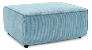 Sgabello in velluto a coste azzurro Nihad - Bobochic Paris