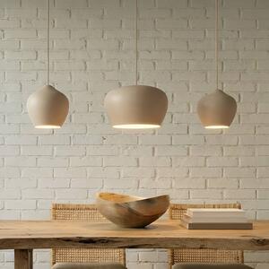Lampada a sospensione Malisa Lucande, dimmerabile, Crema / Ambra, Soggiorno / Sala da pranzo, Metallo, Scandinavo, Lampada a sospensione