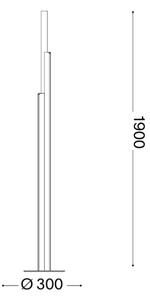 Ideal Lux - Lampada da terra LED dimmerabile DORICA 3xLED/33W/230V CRI 90 bianca