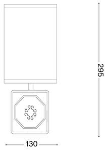 Ideal Lux - Lampada da tavolo KALI 1xE14/40W/230V bianco/grigio