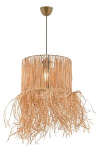 Lampada a sospensione con cavo NESS 1xE27/40W/230V in rafia