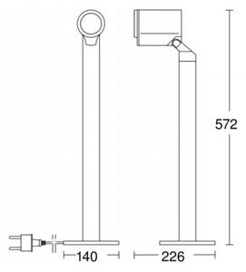 STEINEL 058661 - Lampada LED da esterno con sensore SPOT WAY 1xGU10/7W/230V IP44