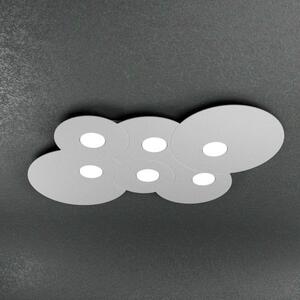 Cloud plafoniera 6 luci grigio 1128-pl6 r-gr