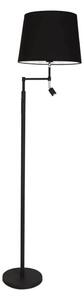 ByRydens 1988780-4007-LED Lampada da terra ORLANDO 1xE27/5W/230V+LED/3W nera