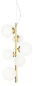 Ideal Lux Perlage SP6 lampadario sospensione per salotto - Bianco