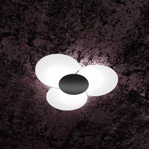Clover applique-plafoniera d.70 cm 6 luci nero 1114-70-ne