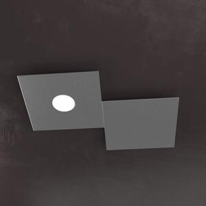 Eccentric applique-plafoniera 1 luce + 1 decorativo grigio antracit