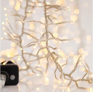 Catena luminosa LED da esterno CLUSTER 588x LED/8 funzioni, 8,5 m, IP44, bianco caldo