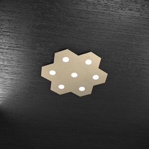 Hexagon applique-plafoniera 7 luci sabbia 1142-7l-sa