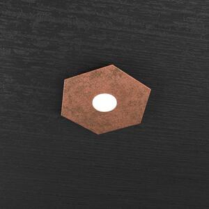 Hexagon applique-plafoniera 1 luce foglia rame 1142-1l-fr