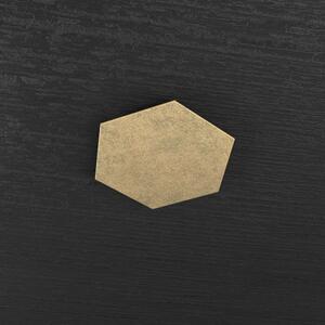 Hexagon applique-plafoniera decorativo foglia oro 1142-1d-fo