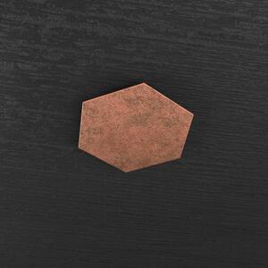 Hexagon applique-plafoniera decorativo foglia rame 1142-1d-fr