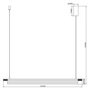 Zuma Line 003064-034746 - Lampadario LED a sospensione ARCUS LED/14W/230V, dorato