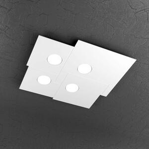Plate plafoniera 4 luci quadra bianco 1129-pl4-bi