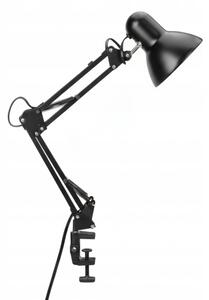 Lampada da tavolo con clip 2 in 1, 1xE27/60W/230V, nera