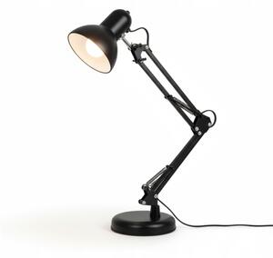 Lampada da tavolo con clip 2 in 1, 1xE27/60W/230V, nera