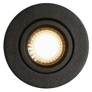 Faretto incasso nero orientabile 6,5 cm con LED incluso IP54 Ultra Slim - Pupil
