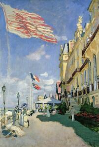 Riproduzione The Hotel des Roches Noires at Trouville 1870, Claude Monet