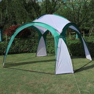 Tenda a padiglione per picnic in giardino 3,5 x 3,5 m verde