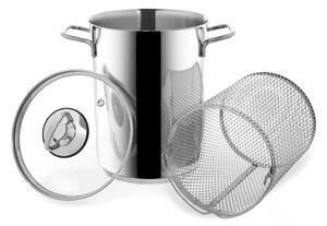 Pentola in acciaio inox con coperchio per induzione 4 l Anett - Orion